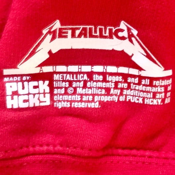 Metallica, X  Puck Hcky, Sweatshirt, Hoodie, RARE, Limited Edition, Size L - Picture 11 of 14
